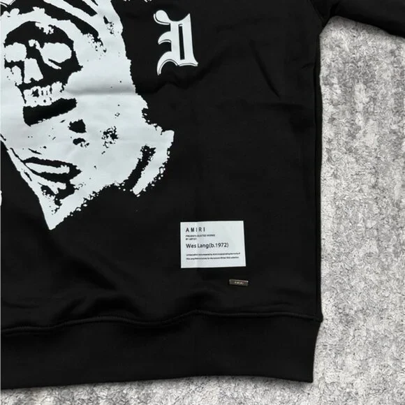 AMIRI Grim Reaper MA Logo Men's Large Hoodie